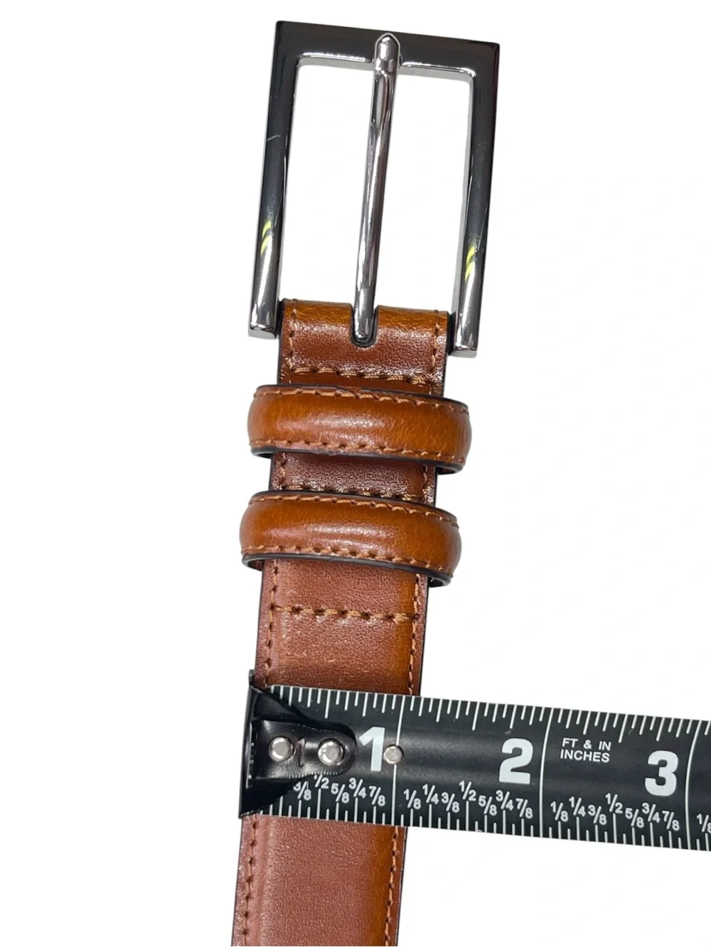 Johnston & Murphy Tan Genuine Leather Belt Size 38